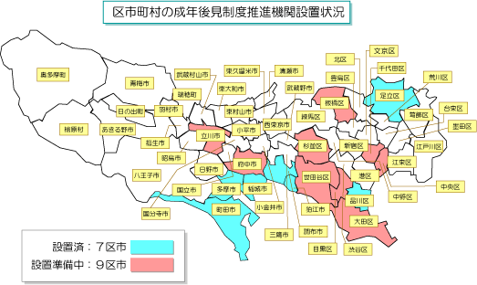 図４、推進機関設置状況（地図）