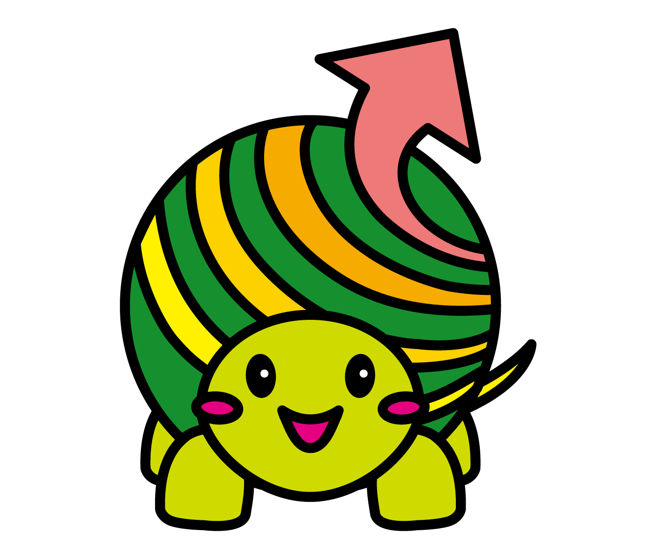 ひょうカメ イラスト